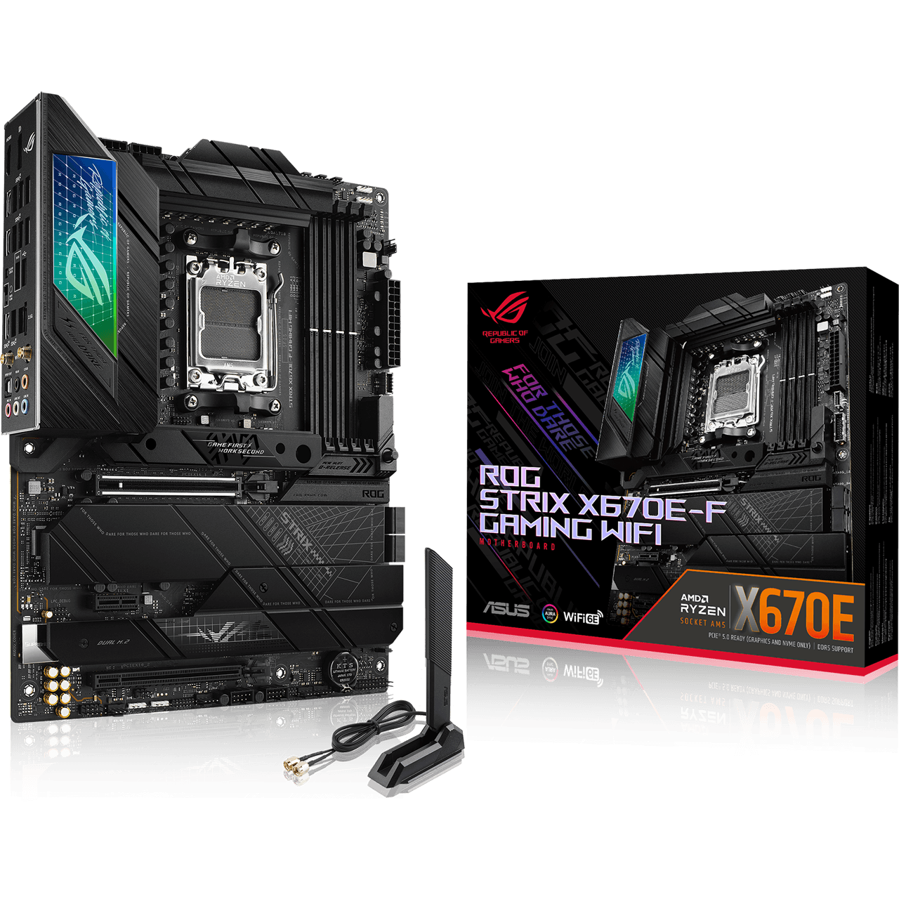 ASUS ROG Strix X670E-F Gaming WiFi AMD AM5 ATX | AMD Mainboards ...